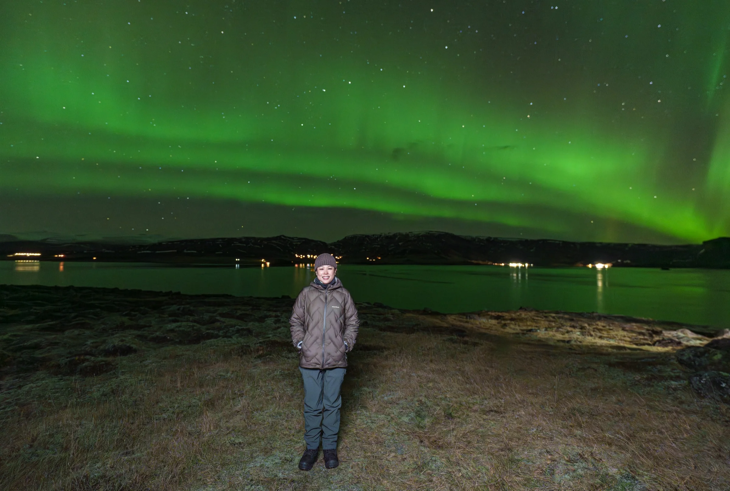 Under the northern lights, Iceland